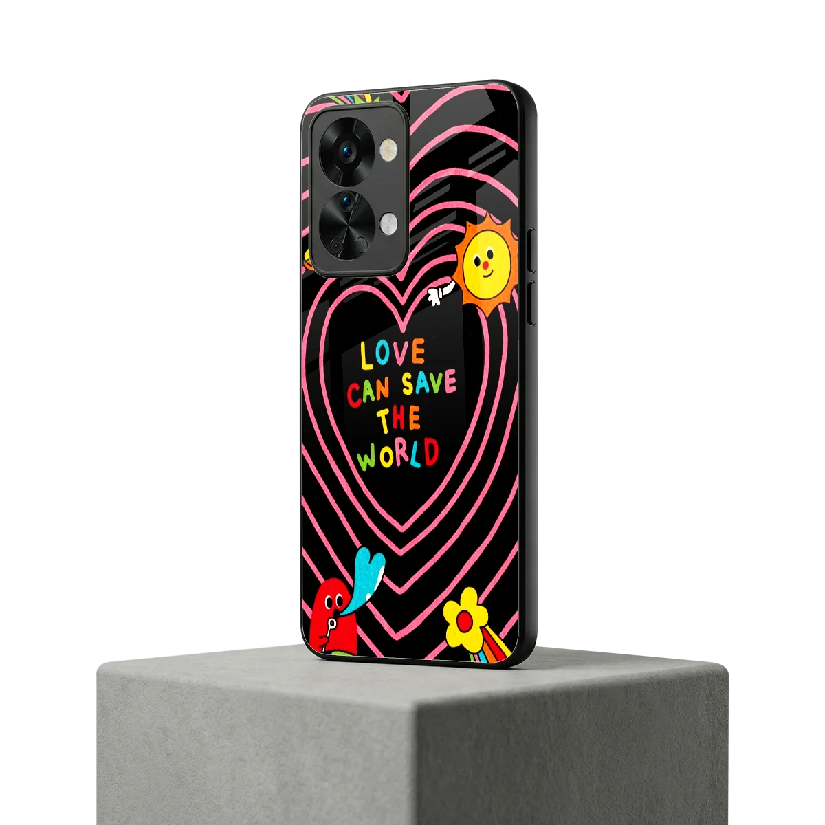Save With Love oneplus nord 2t mobile cover | shockproof glass phone case