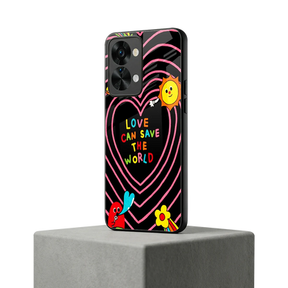 Save With Love oneplus nord 2t mobile cover | shockproof glass phone case
