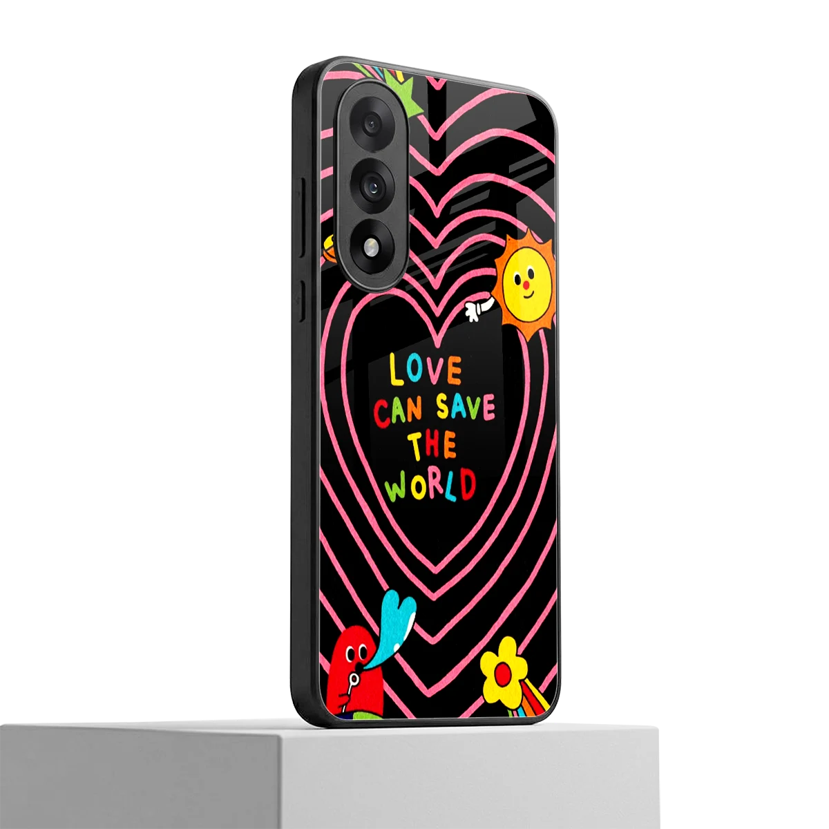 Save With Love oneplus nord 5 mobile cover | shockproof glass phone case