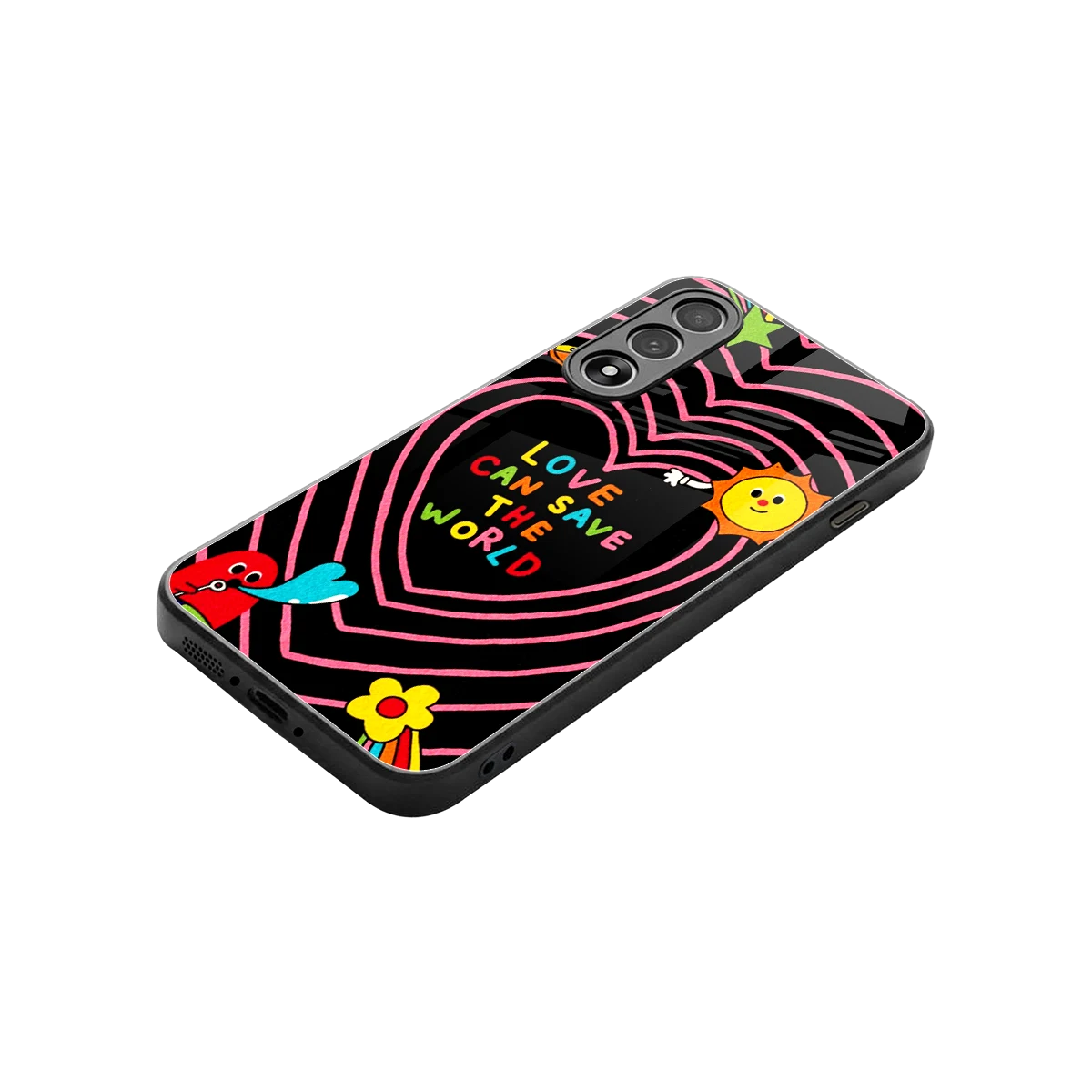 Save With Love stylish phone case for oneplus nord 5 | glossy glass and slim fit