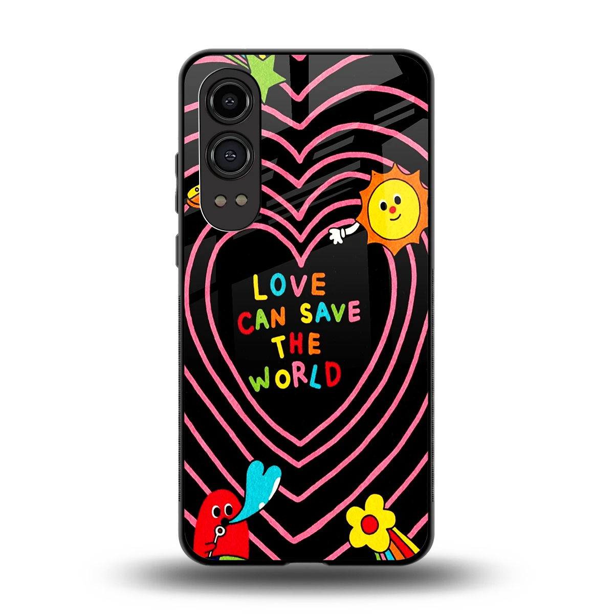 Save With Love back phone cover | glass case for oneplus nord ce 4 lite