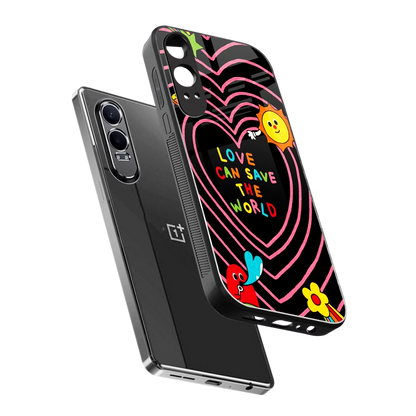 Save With Love sleek oneplus nord ce 4 lite cover with tempered glass back and TPU edges