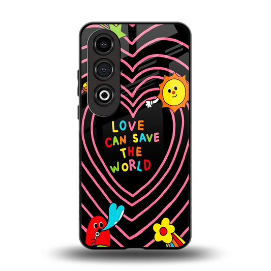 Save With Love back phone cover | glass case for oneplus nord ce 4