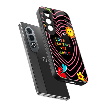 Save With Love sleek oneplus nord ce 4 cover with tempered glass back and TPU edges