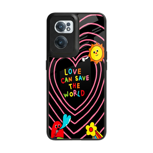 Save With Love back phone cover | glass case for oneplus nord ce 2