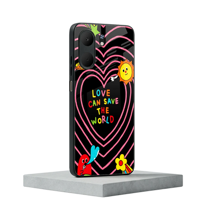 Save With Love oppo a5x 5g mobile cover | shockproof glass phone case