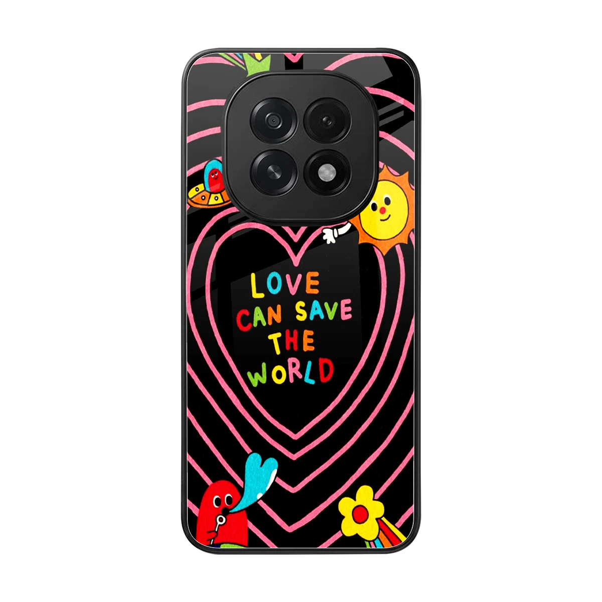 Save With Love back phone cover | glass case for oppo f29 5g