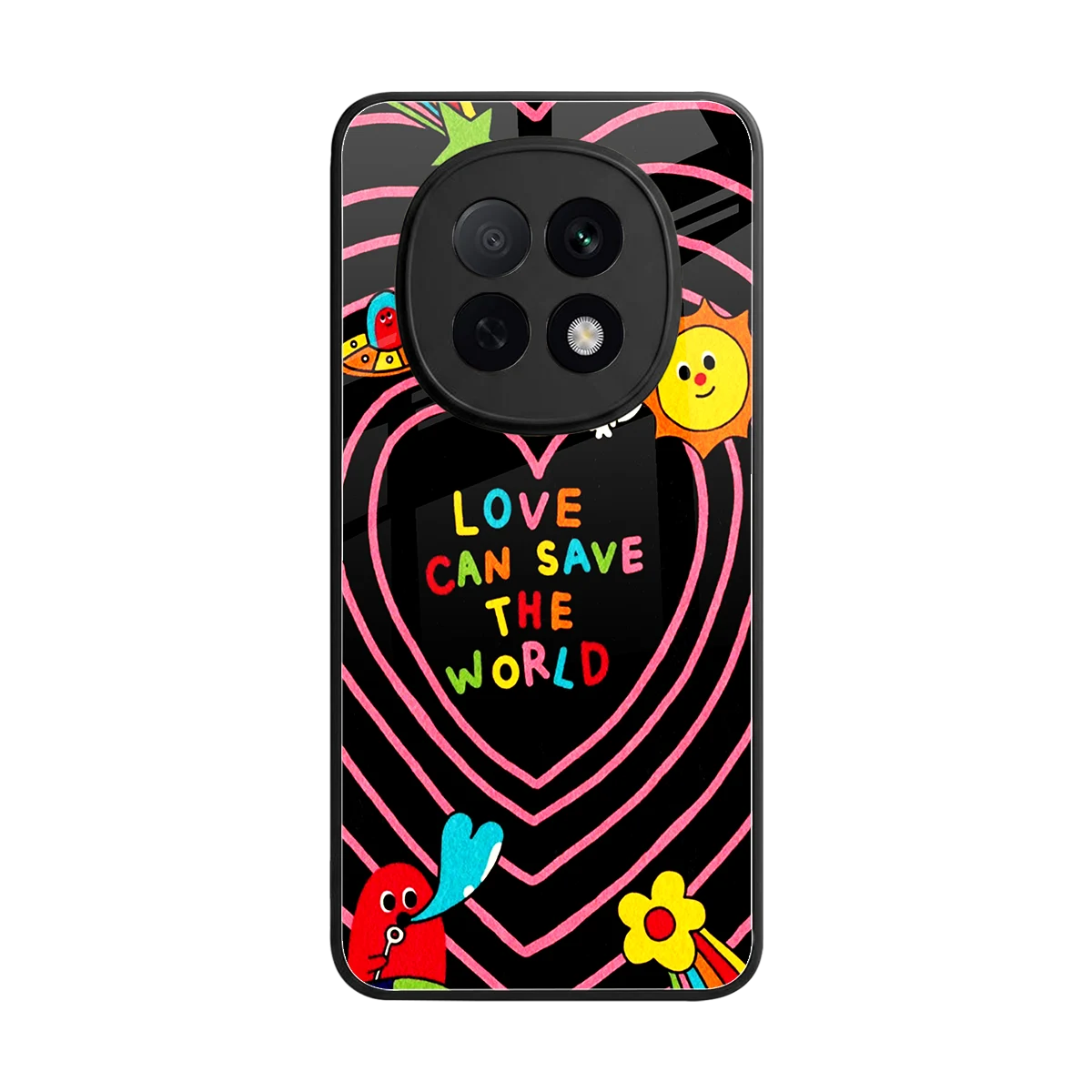 Save With Love back phone cover | glass case for oppo f29 pro 5g