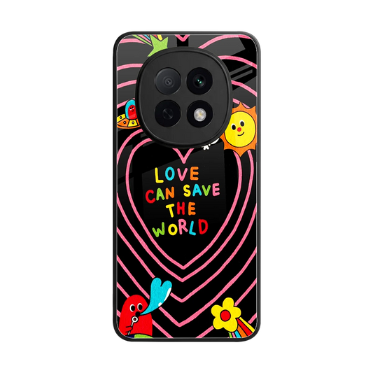 Save With Love back phone cover | glass case for oppo f29 pro 5g
