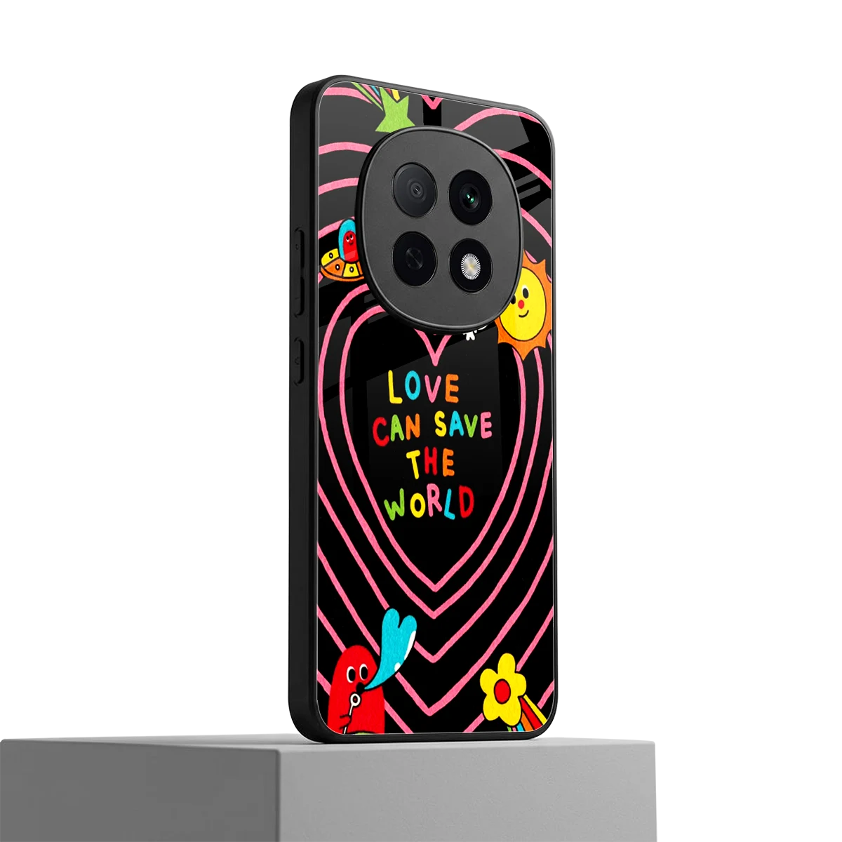 Save With Love oppo f29 pro 5g mobile cover | shockproof glass phone case