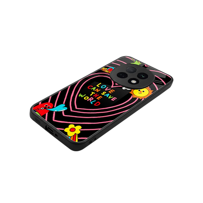 Save With Love stylish phone case for oppo f29 pro 5g | glossy glass and slim fit