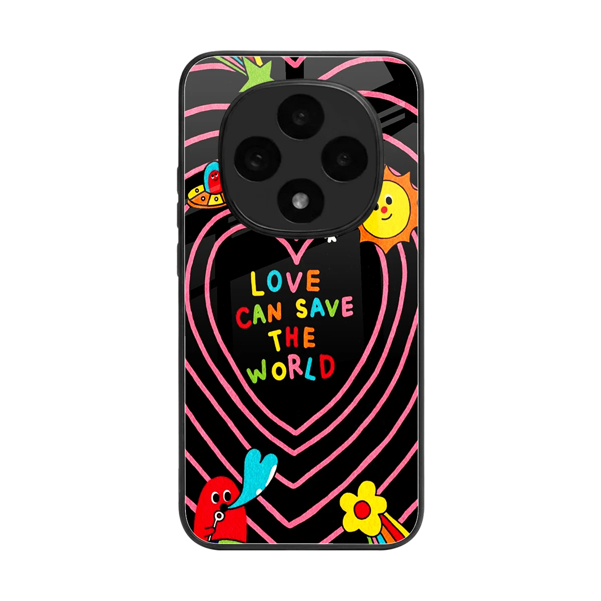Save With Love back phone cover | glass case for oppo f31 pro 5g