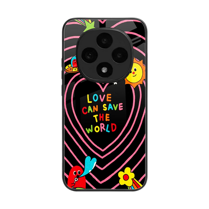Save With Love back phone cover | glass case for oppo f31 pro 5g