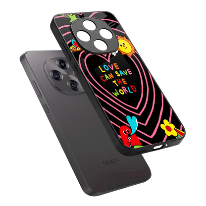 Save With Love sleek oppo f31 pro 5g cover with tempered glass back and TPU edges