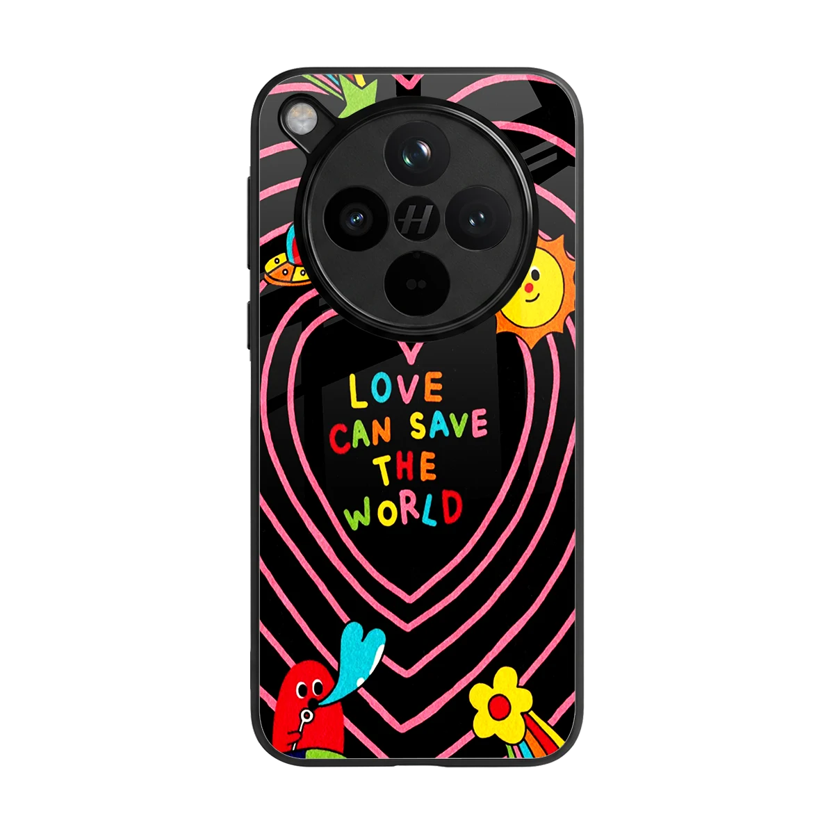 Save With Love back phone cover | glass case for oppo find x8