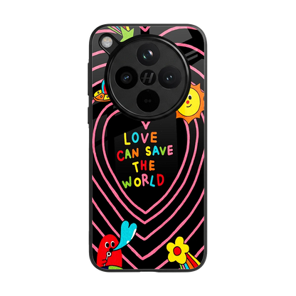 Save With Love back phone cover | glass case for oppo find x8