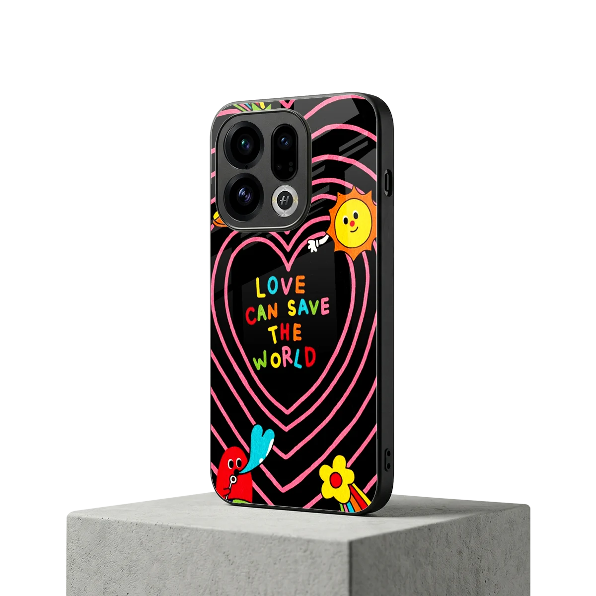 Save With Love oppo find x9 mobile cover | shockproof glass phone case