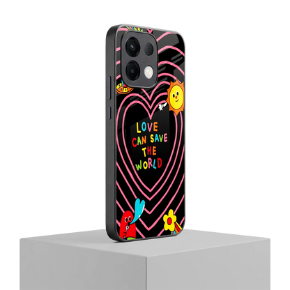 Save With Love oppo k13 5g mobile cover | shockproof glass phone case
