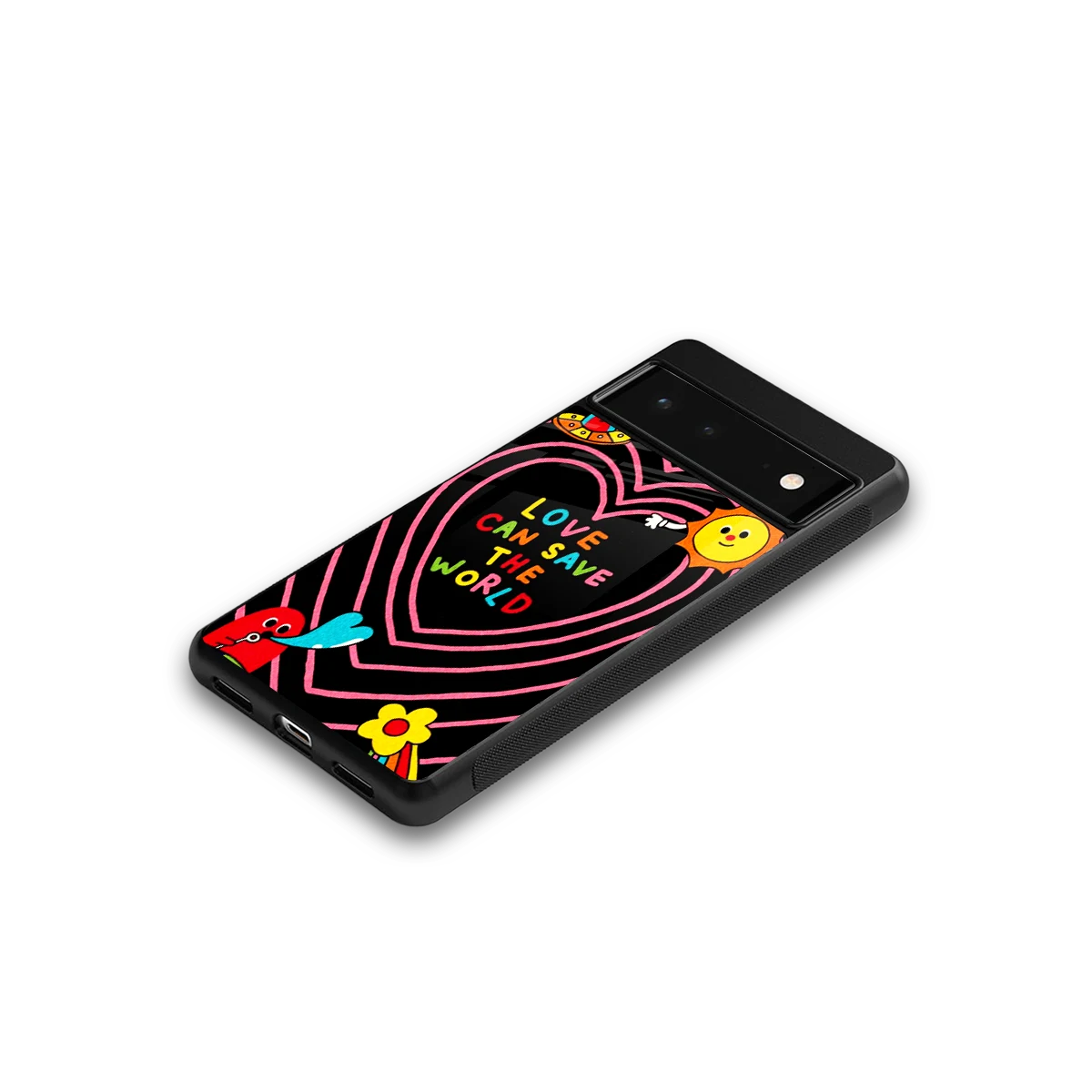 Save With Love google pixel 6a mobile cover | shockproof glass phone case