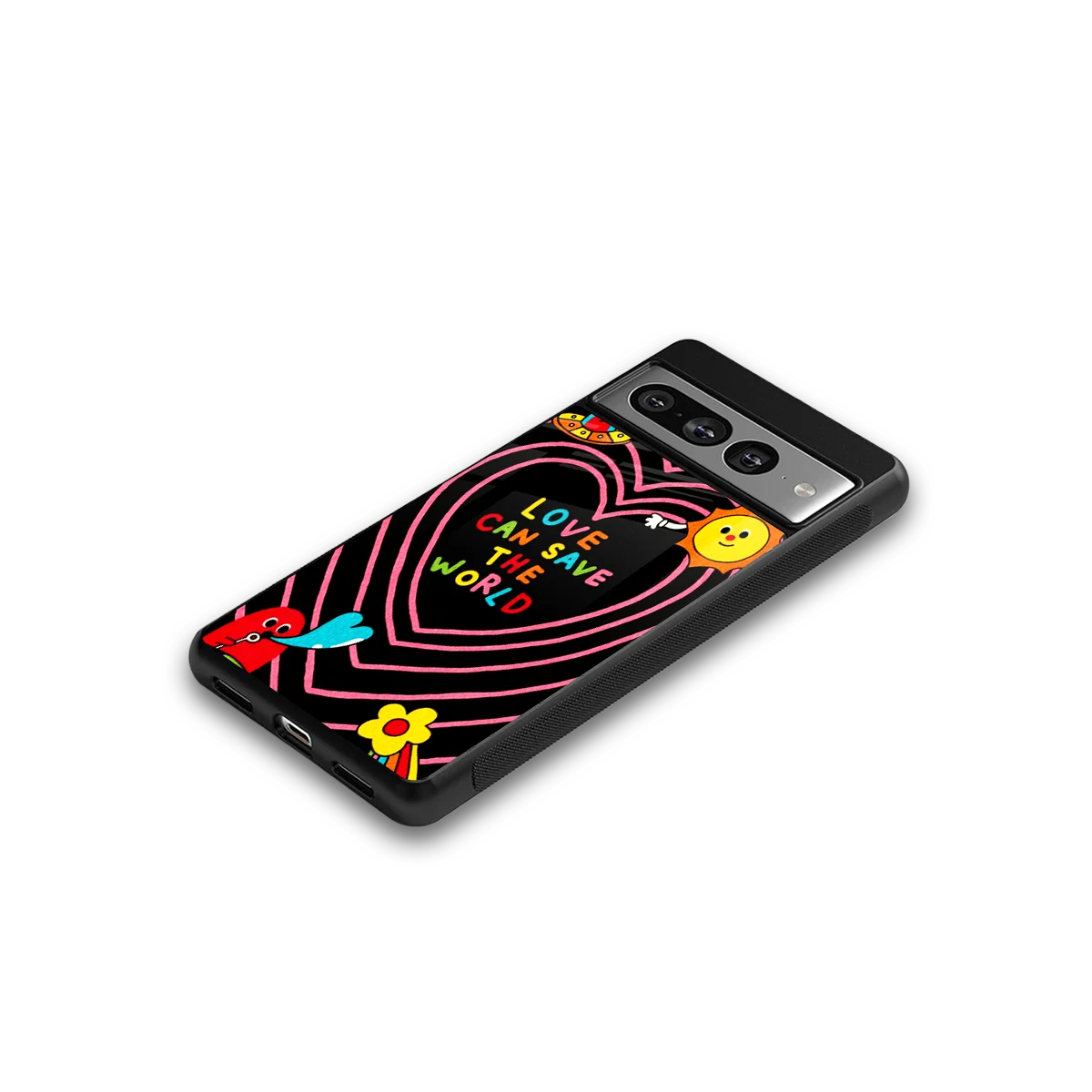 Save With Love google pixel 7 pro mobile cover | shockproof glass phone case