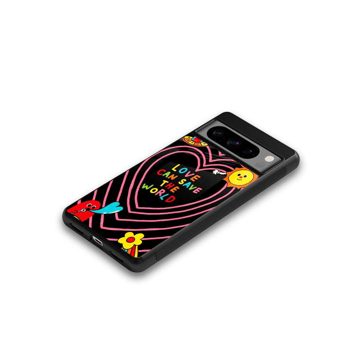 Save With Love google pixel 8 pro mobile cover | shockproof glass phone case