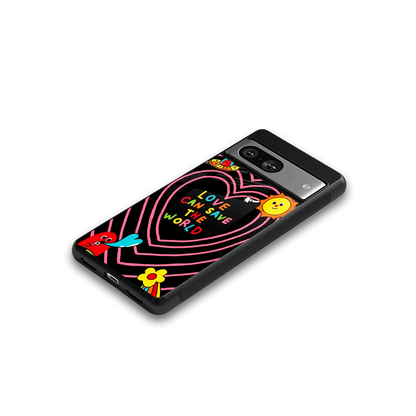 Save With Love google pixel 8 mobile cover | shockproof glass phone case