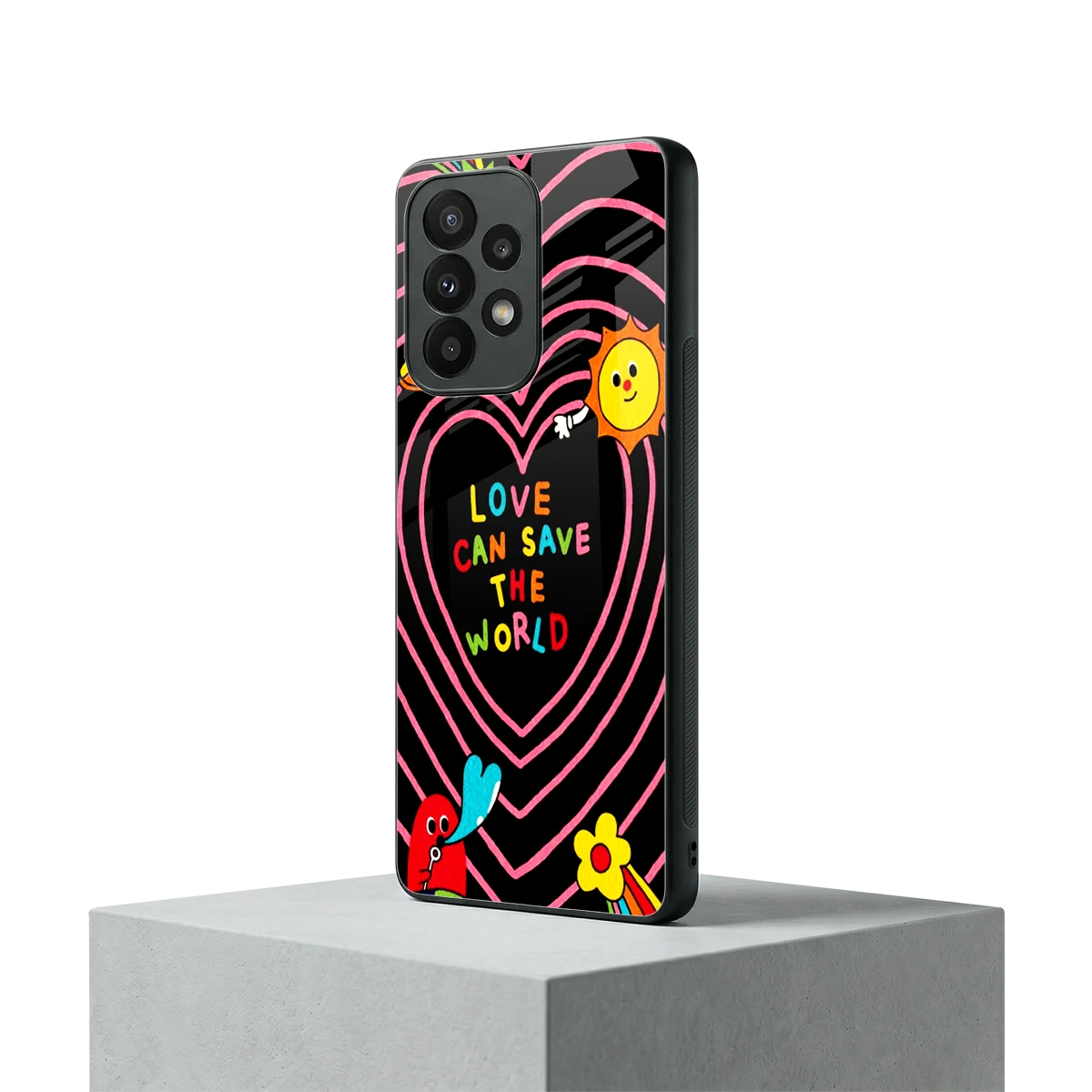 Save With Love samsung galaxy a23 mobile cover | shockproof glass phone case