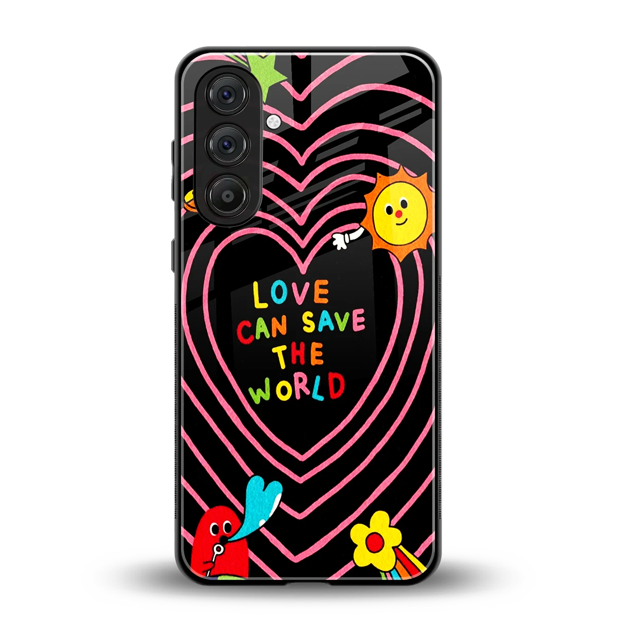 Save With Love back phone cover | glass case for samsung galaxy a17 5g