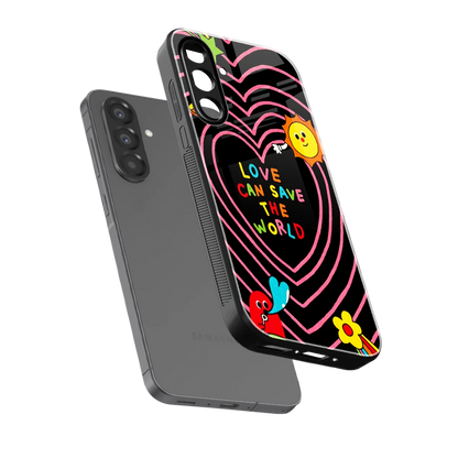 Save With Love sleek samsung galaxy a17 5g cover with tempered glass back and TPU edges