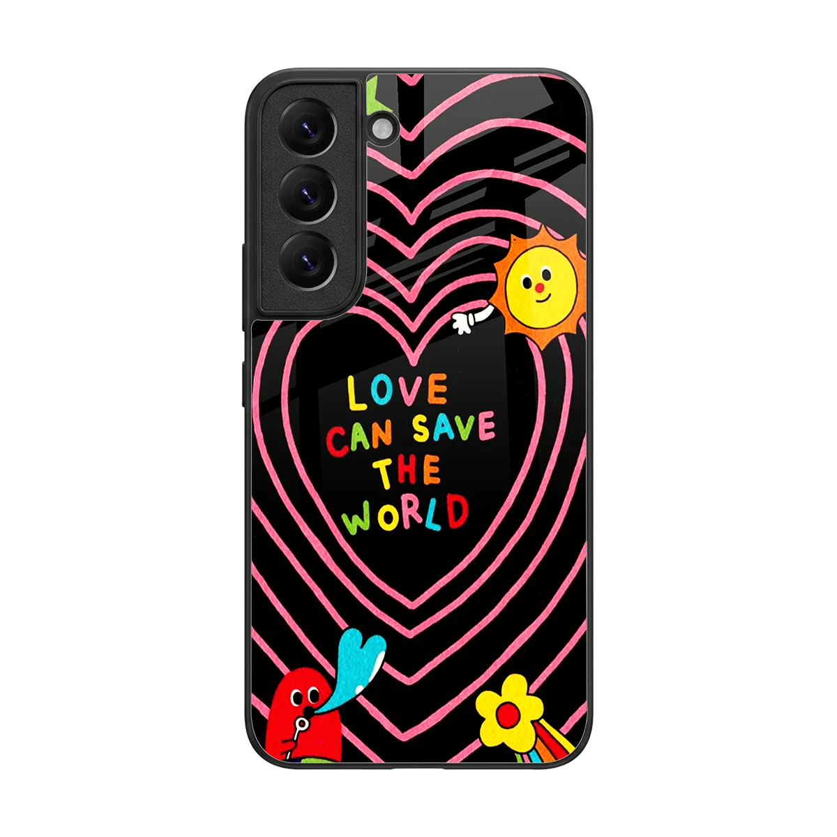 Save With Love back phone cover | glass case for samsung galaxy s22