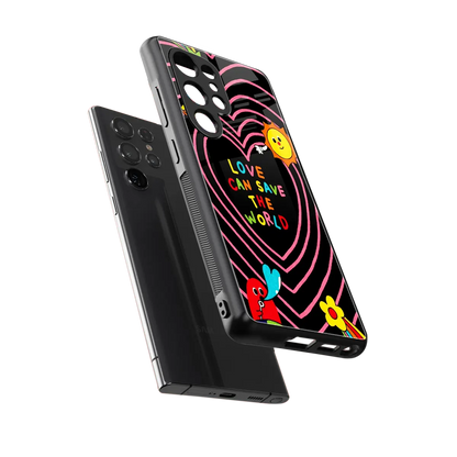 Save With Love sleek samsung galaxy s25 ultra cover with tempered glass back and TPU edges