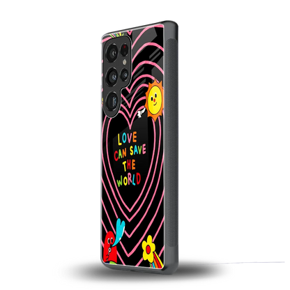 Save With Love samsung galaxy s25 ultra mobile cover | shockproof glass phone case