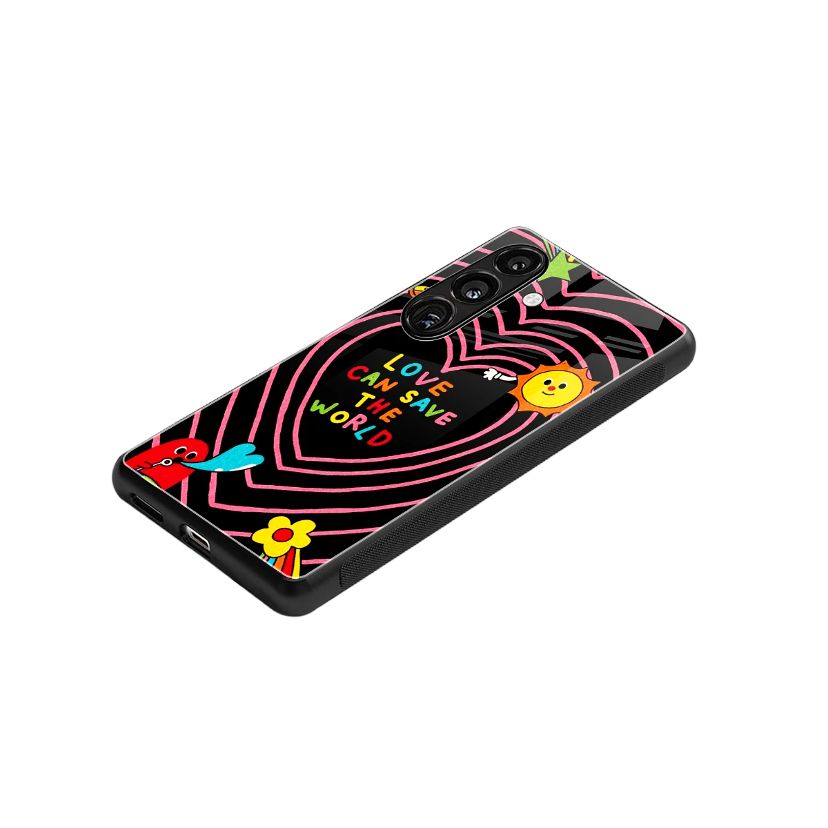 Save With Love stylish phone case for samsung galaxy s24 | glossy glass and slim fit