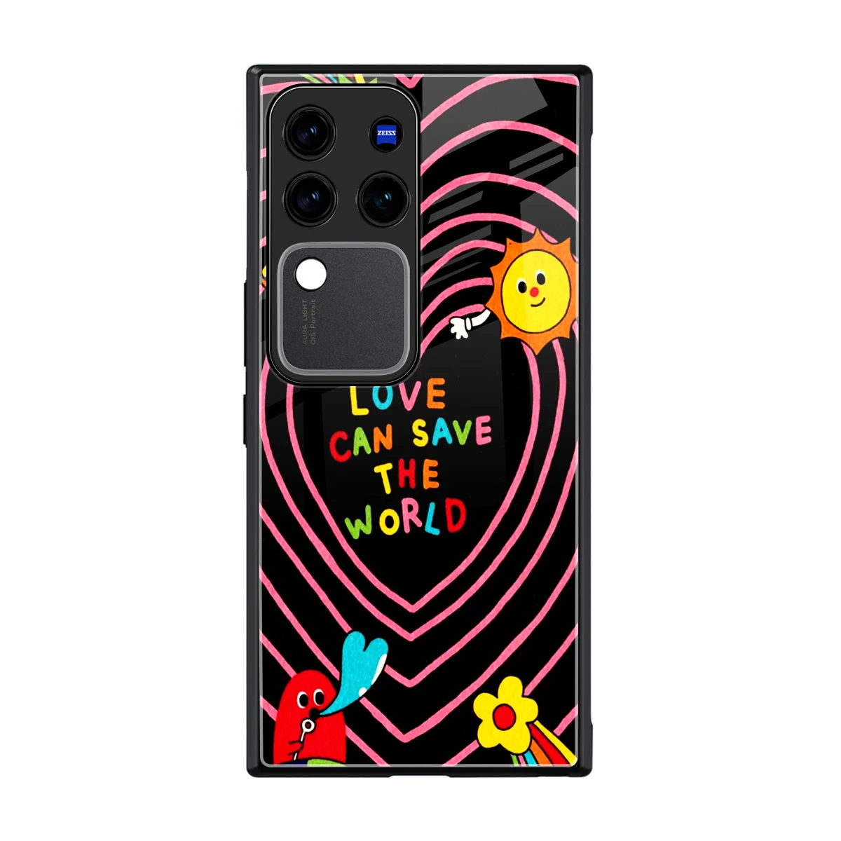 Save With Love back phone cover | glass case forvivo v30 pro