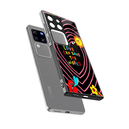 Save With Love sleekvivo v30 pro cover with tempered glass back and TPU edges