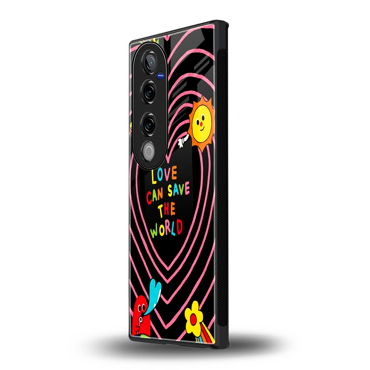 Save With Love vivo v40 pro mobile cover | shockproof glass phone case