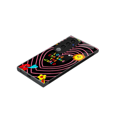 Save With Love stylish phone case for vivo v40 pro | glossy glass and slim fit