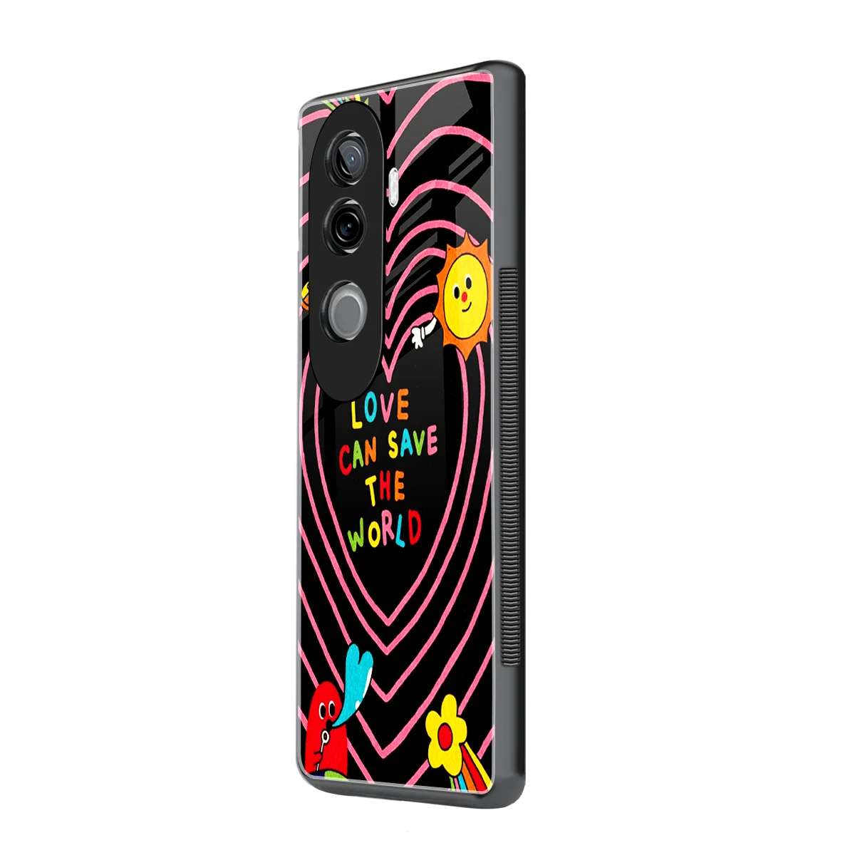 Save With Love vivo v40e mobile cover | shockproof glass phone case