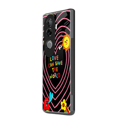 Save With Love vivo v40e mobile cover | shockproof glass phone case