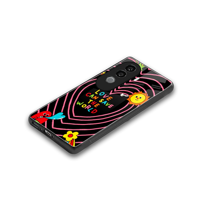 Save With Love stylish phone case for vivo v40e | glossy glass and slim fit