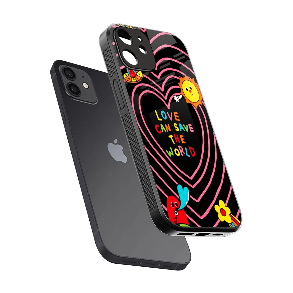 Save With Love sleek iphone 11 cover with tempered glass back and TPU edges