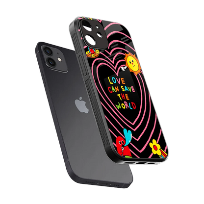 Save With Love sleek iphone 11 cover with tempered glass back and TPU edges