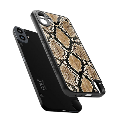 Scaly Chic sleek cmf nothing phone 1 cover with tempered glass back and TPU edges