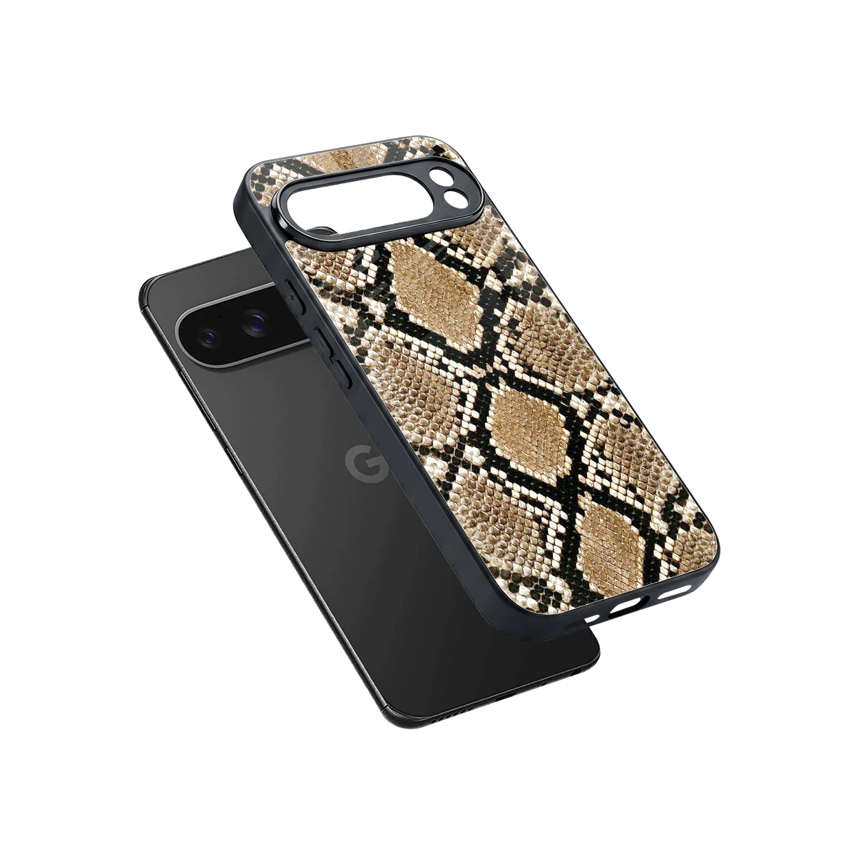Scaly Chic sleek google pixel 10 pro xl cover with tempered glass back and TPU edges