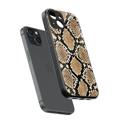 Scaly Chic sleek iphone 13 cover with tempered glass back and TPU edges