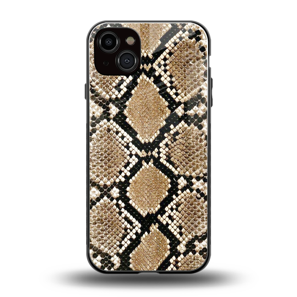 Scaly Chic back phone cover | glass case for iphone 14 plus