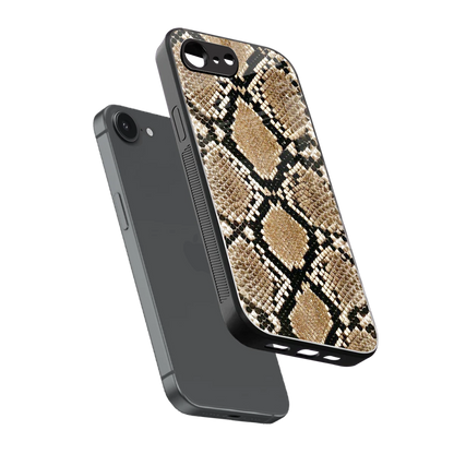Scaly Chic sleek iphone 16e cover with tempered glass back and TPU edges