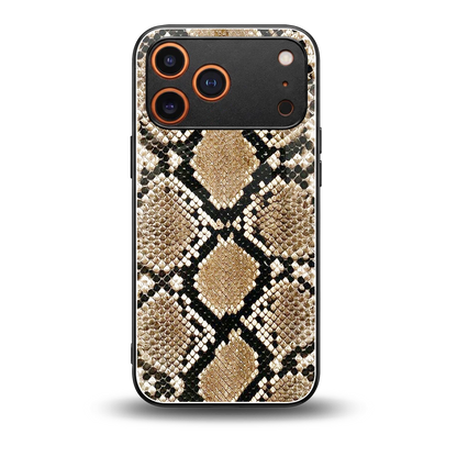 Scaly Chic back phone cover | glass case for iphone 17 pro