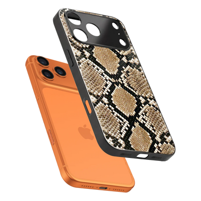 Scaly Chic sleek iphone 17 pro cover with tempered glass back and TPU edges