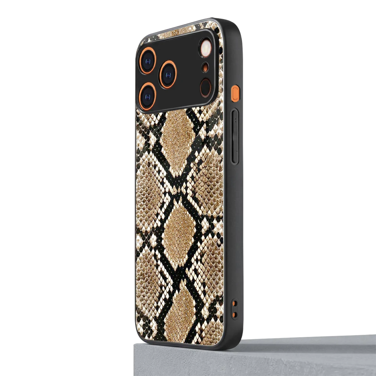 Scaly Chic iphone 17 pro mobile cover | shockproof glass phone case